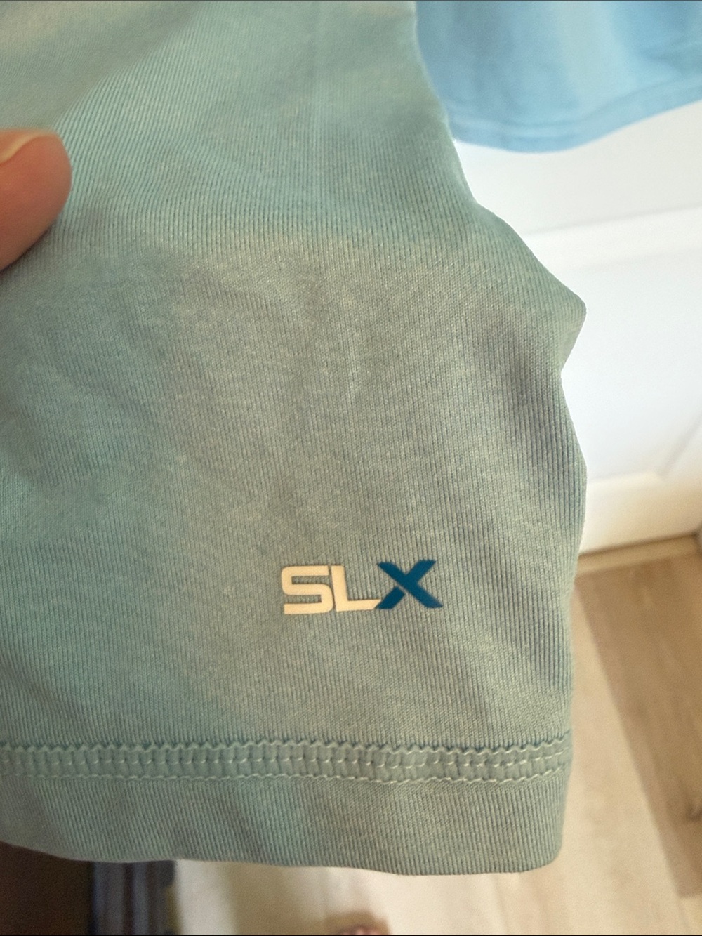 Salt Life Sky Blue Long Sleeve Performance Tee with Script Chest Logo - Picture 6 of 7
